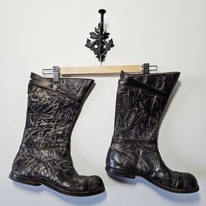 Cydwoq Surgeon Boots Size 39.5 US 9.5 Handcrafted Leather Distressed